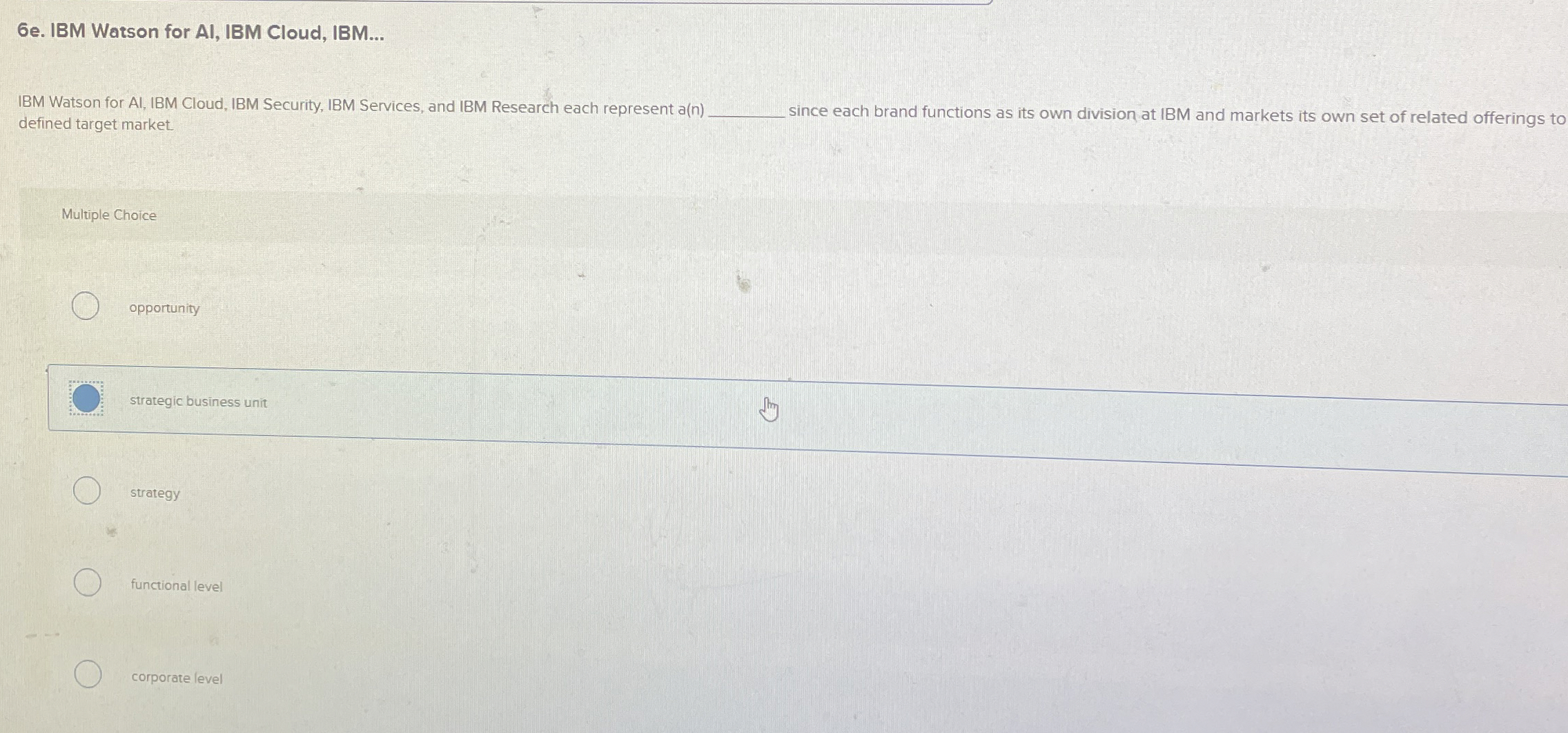  6e. IBM Watson for AI, IBM Cloud, IBM... IBM Watson for