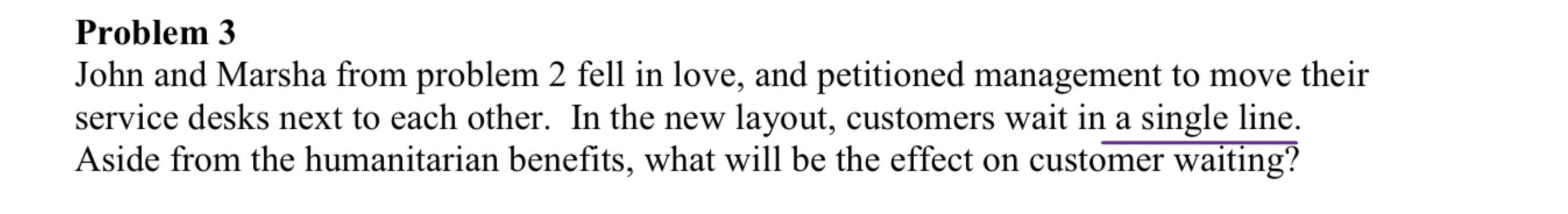  Problem 3 John and Marsha from problem 2 fell in love,