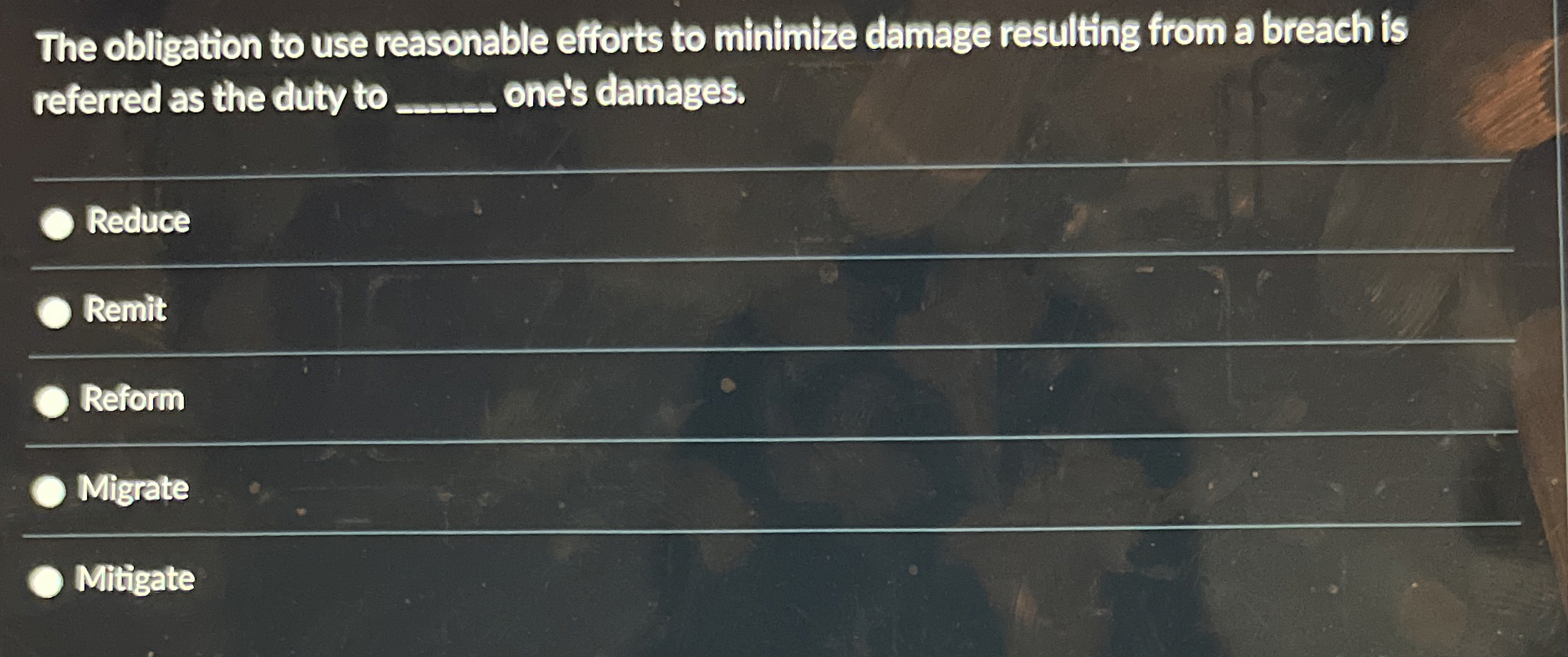  A condition q, is a particular event that must occur in