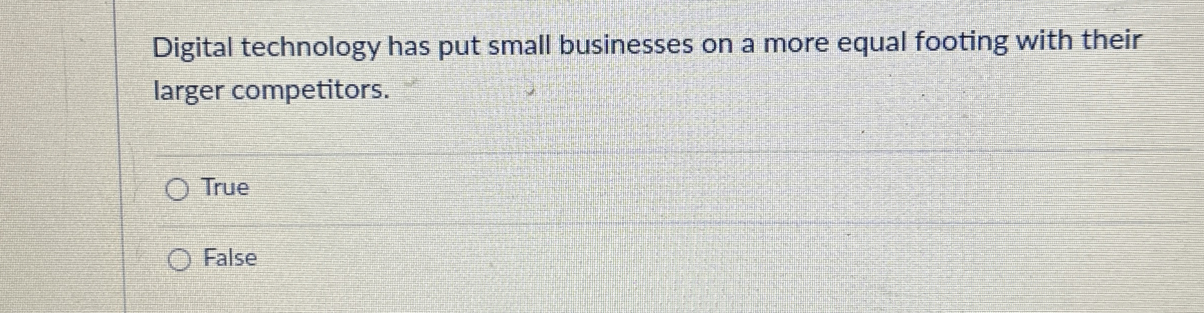  Digital technology has put small businesses on a more equal footing