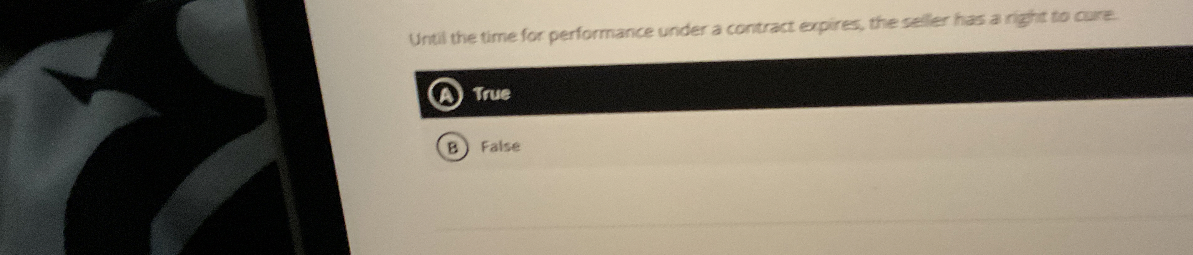  Until the time for performance under a contract expires, the seller