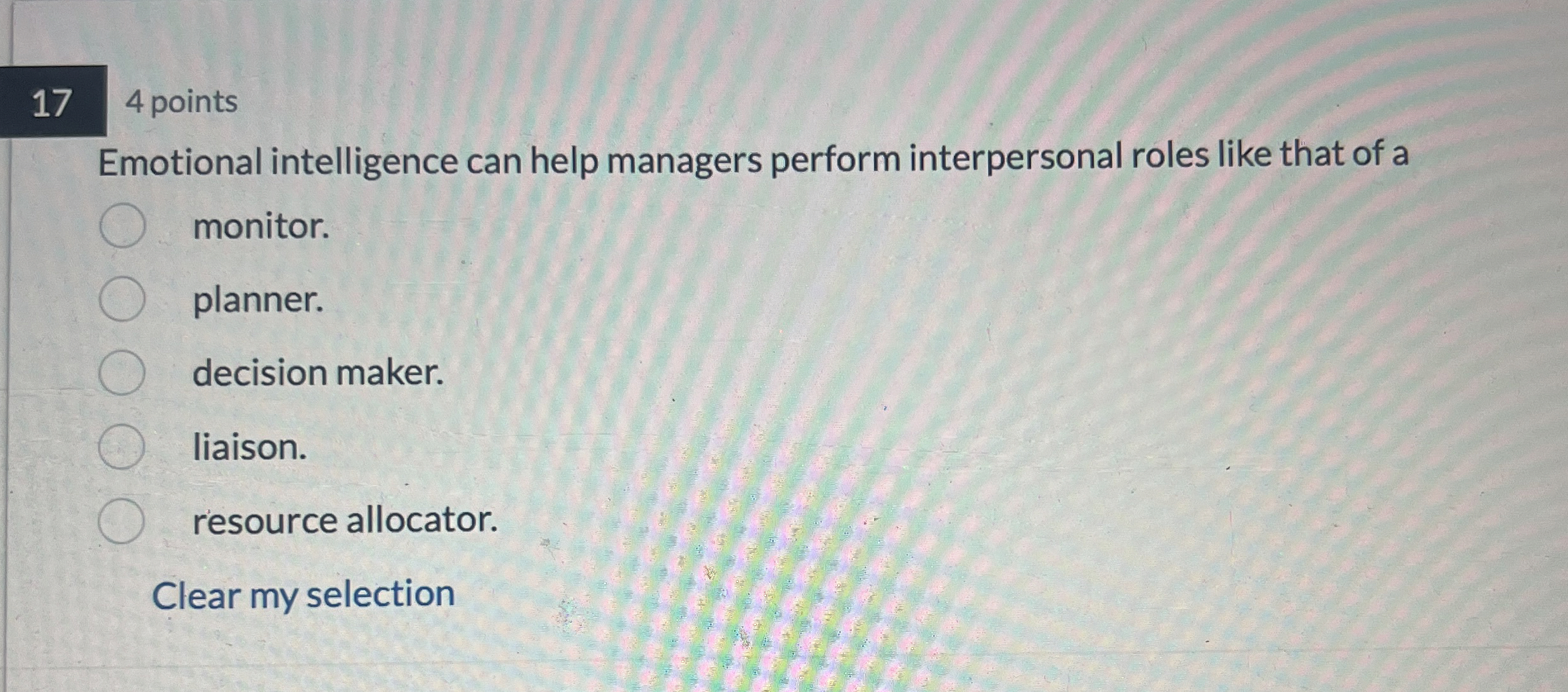 174 points Emotional intelligence can help managers perform interpersonal roles like