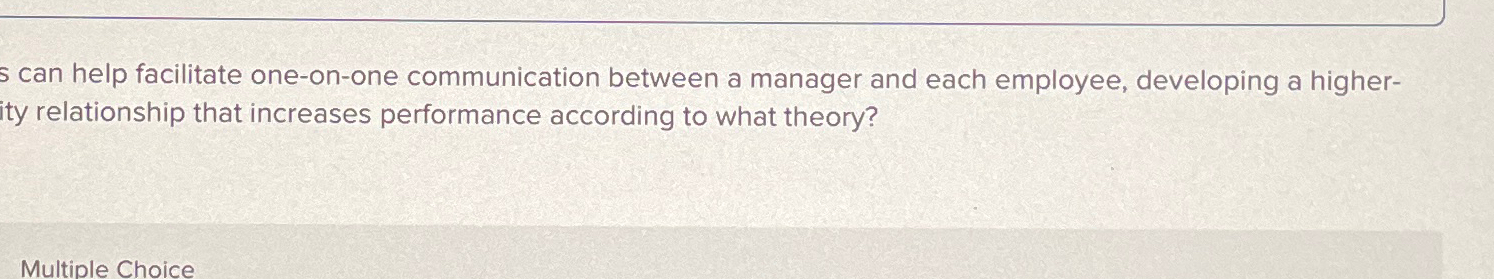  san help facilitate one-on-one communication between a manager and each employee,