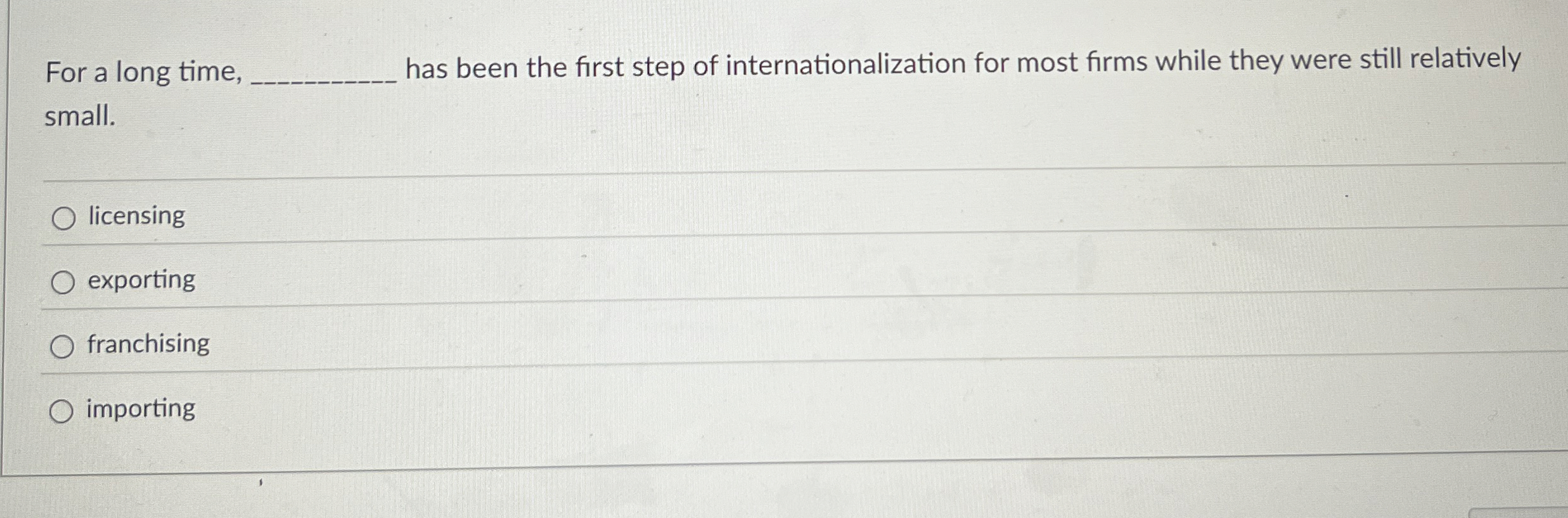  For a long time, q, has been the first step of