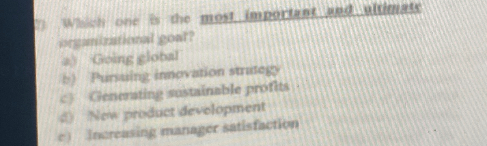  Which one is the most impontant mod vititutes a) Coins glohal