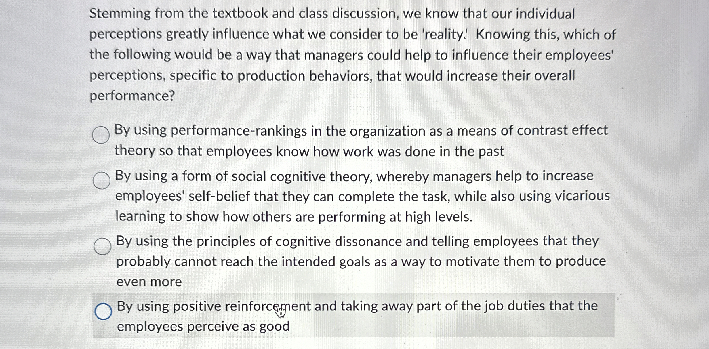  Stemming from the textbook and class discussion, we know that our