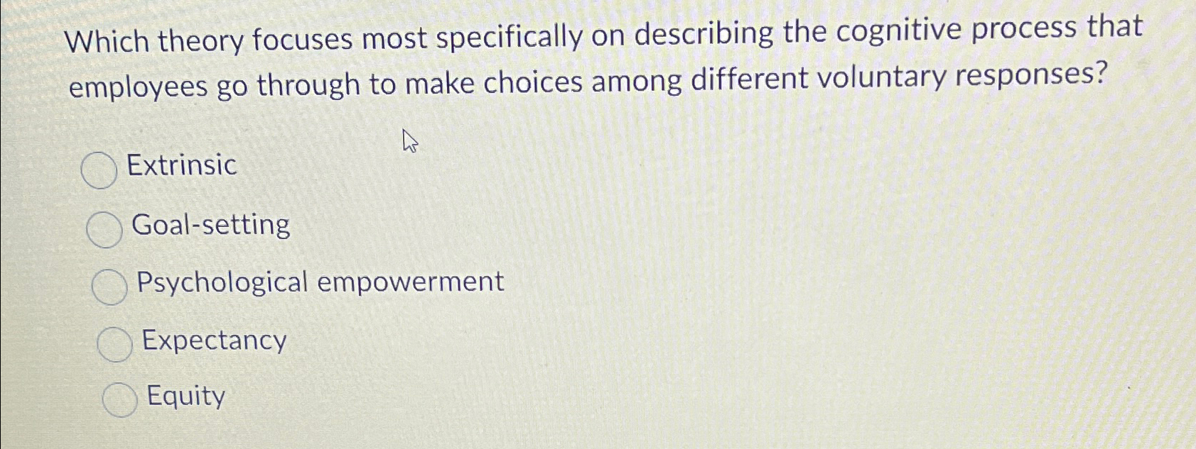  Which theory focuses most specifically on describing the cognitive process that