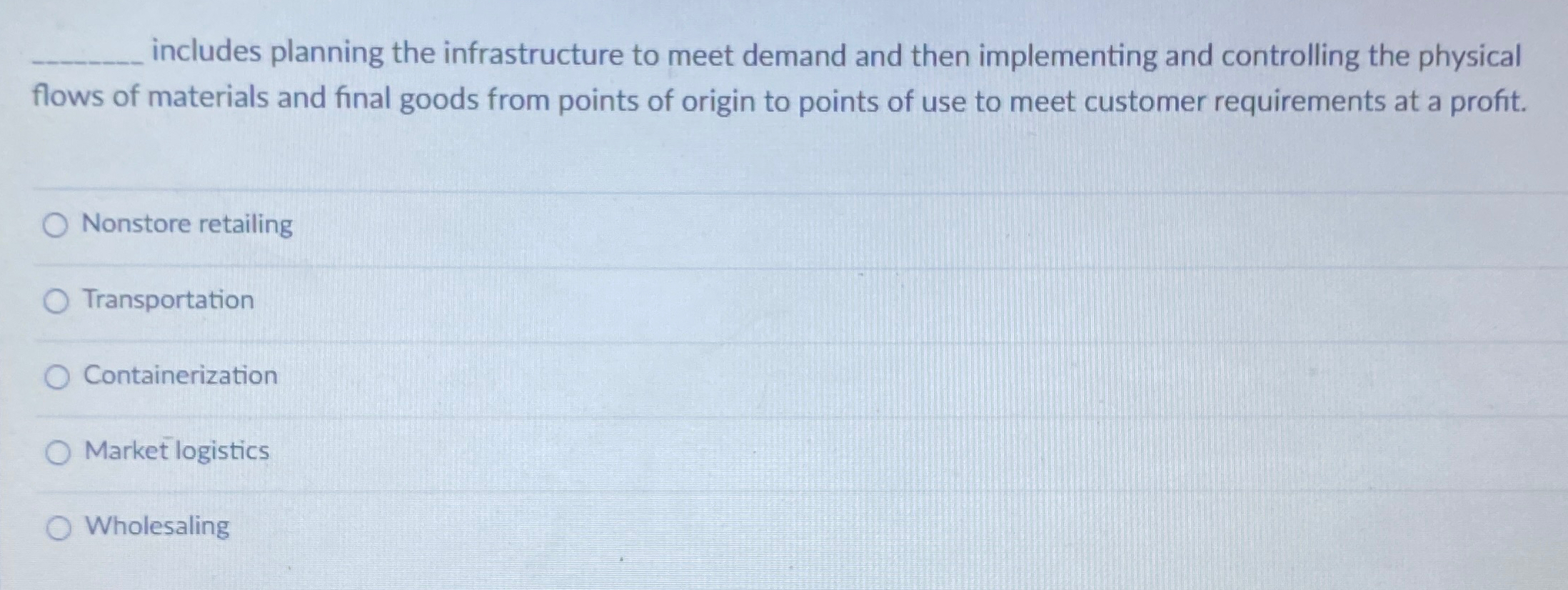  includes planning the infrastructure to meet demand and then implementing and
