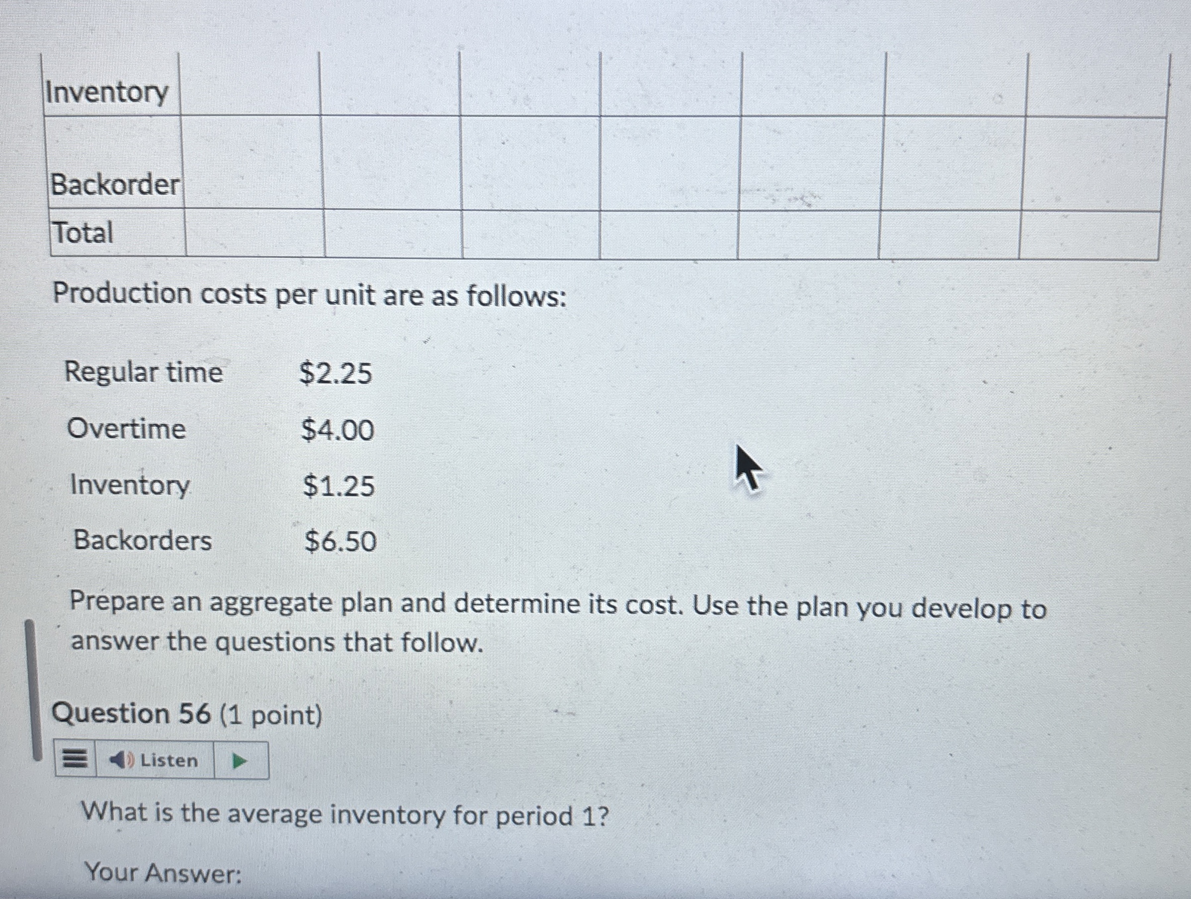  What is the average inventory for period ? 
