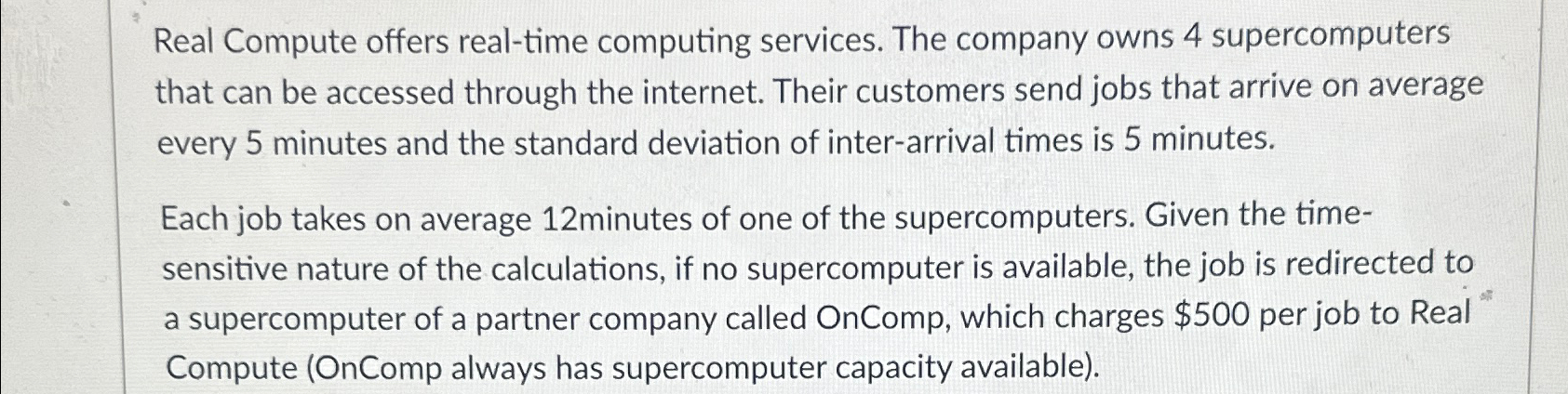  Real Compute offers real-time computing services. The company owns 4 supercomputers