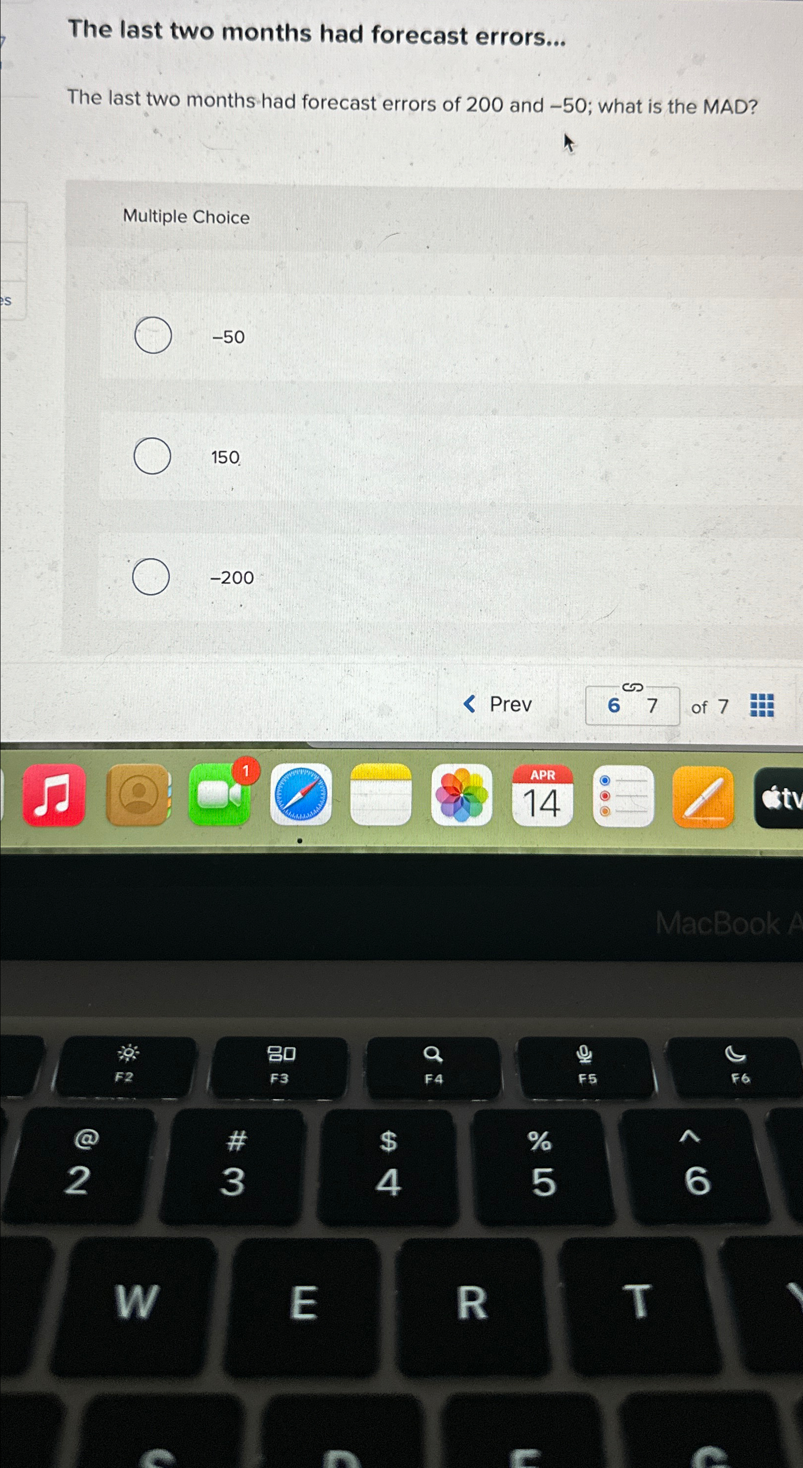  The last two months had forecast errors... The last two months