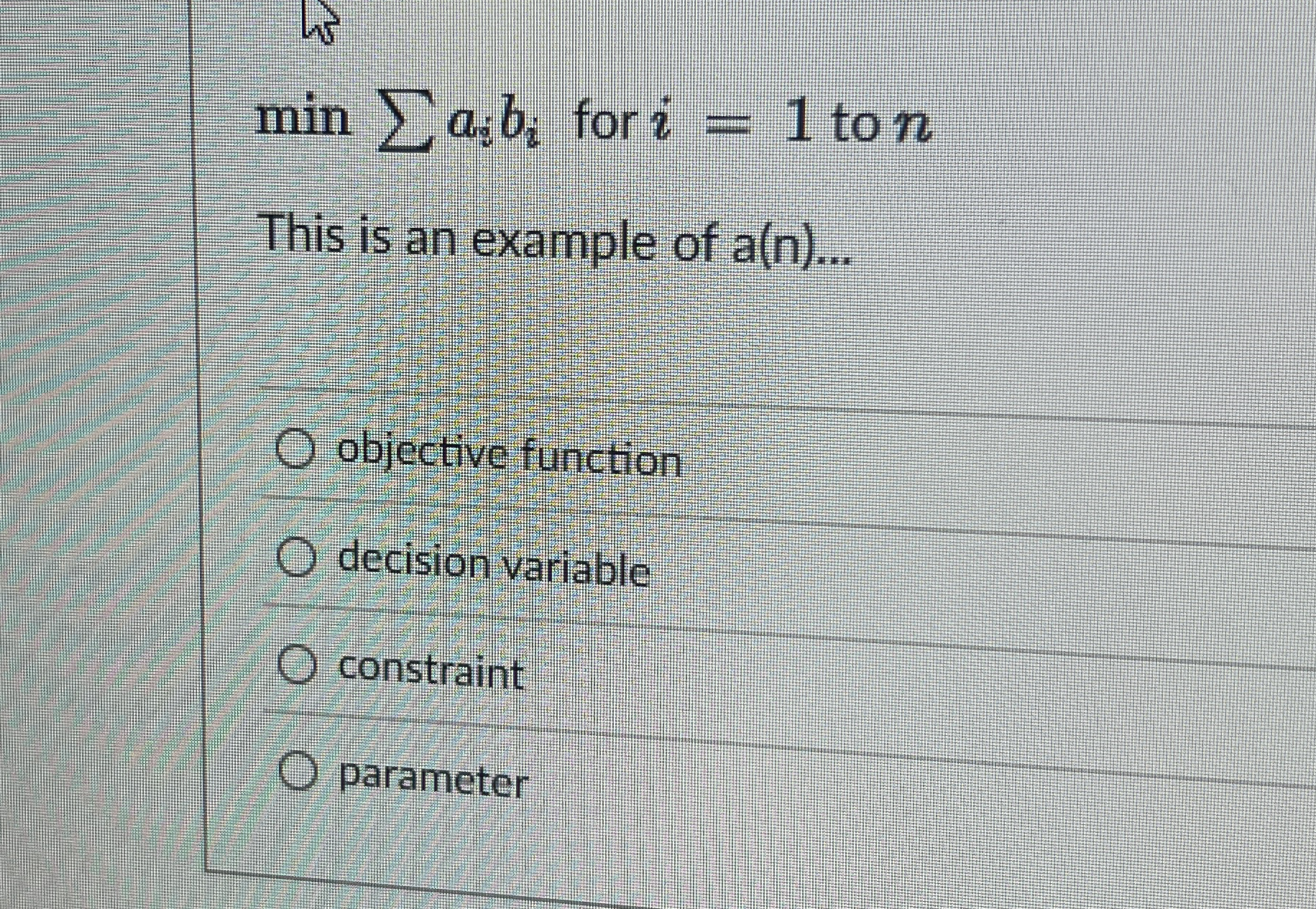  min??aibi for i=1 to n This is an example of a(n)dots