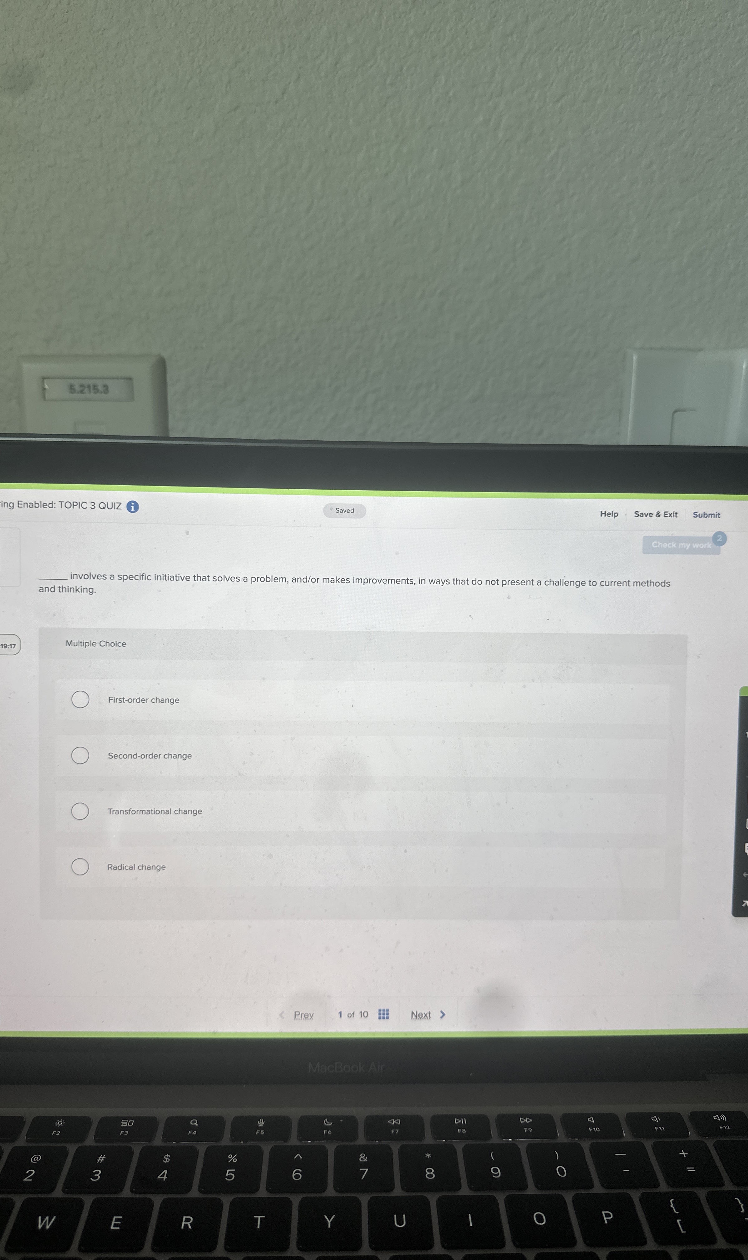  involves a specific initiative that solves a problem, and/or makes improvements,