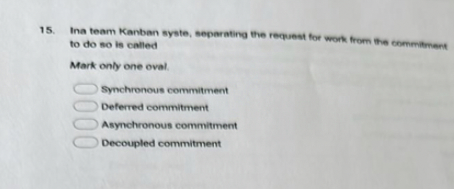  Ina team Kanban syste, separating the request for work from the