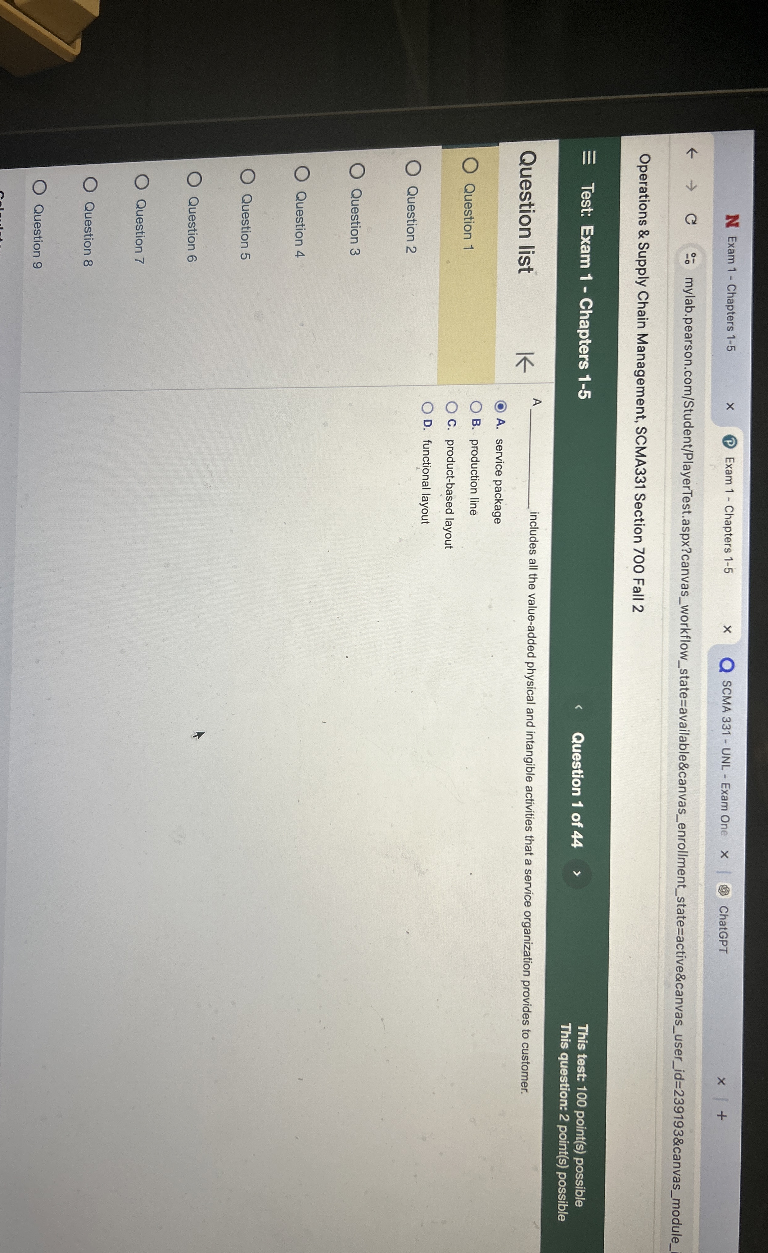  A includes all the value-added physical and intangible activities that a