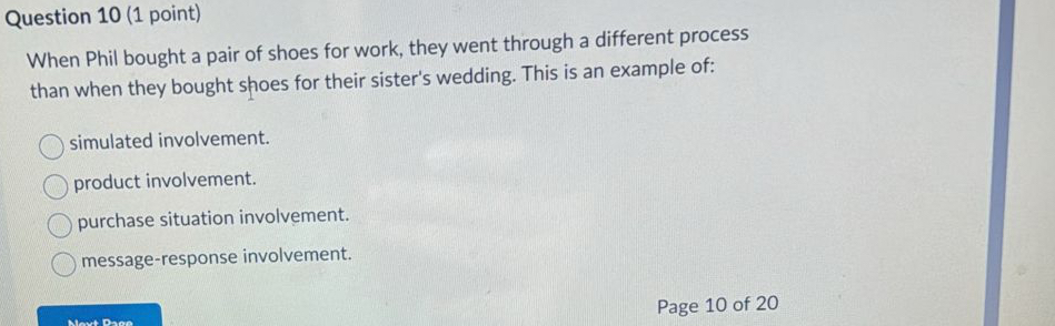  Question 10(1 point) When Phil bought a pair of shoes for