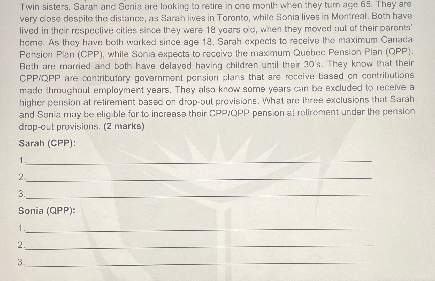  qquadSonia (QPP):qquadqquad 