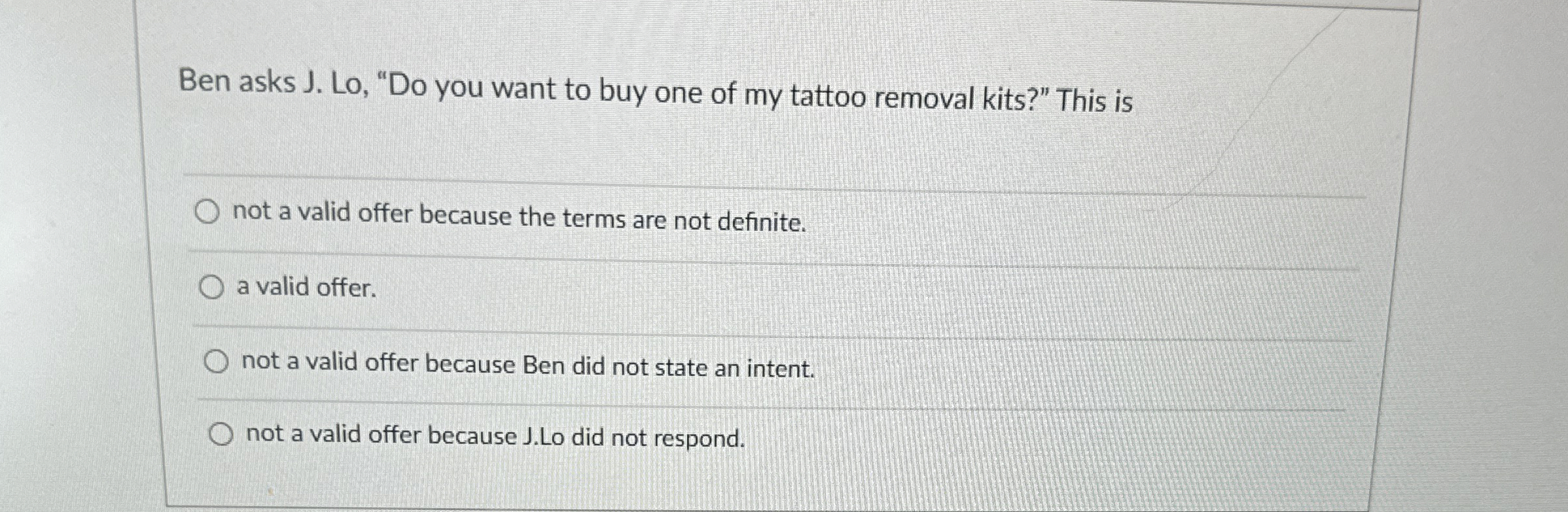  Ben asks J. Lo,"Do you want to buy one of my