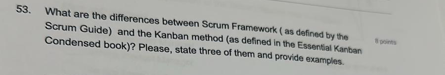 What are the differences between Scrum Framework (as defined by the