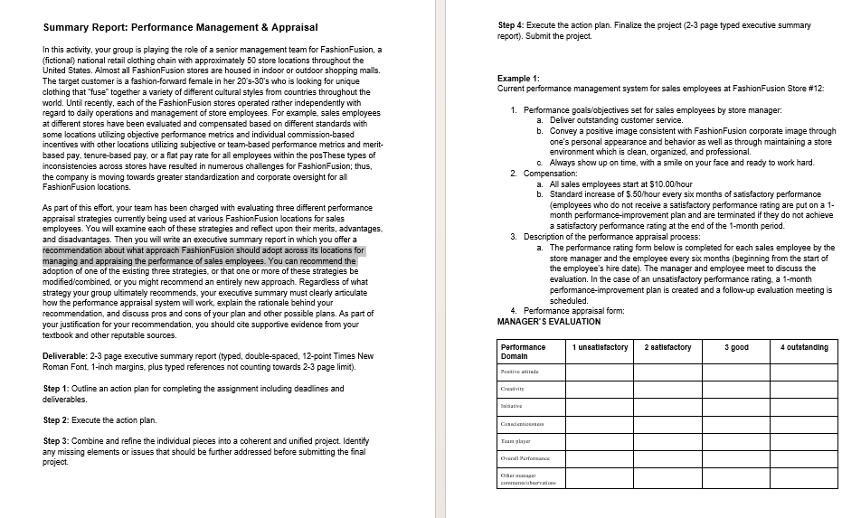  a. Individual performance is calculated weekly based on objective sales data