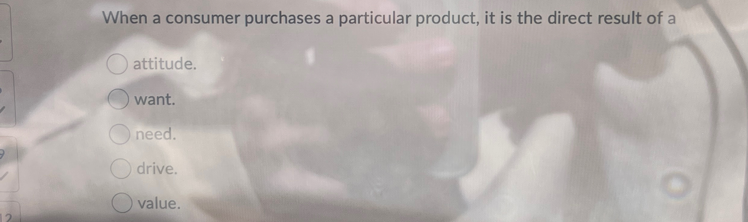  When a consumer purchases a particular product, it is the direct