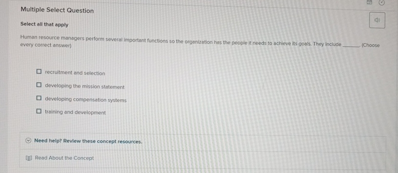  Multiple Select Question Select all that apply Human resource managers perform