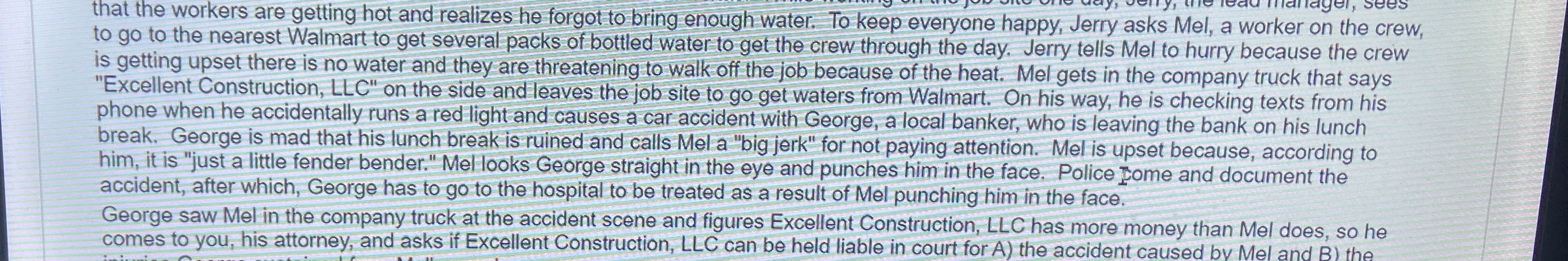  that the workers are getting hot and realizes he forgot to