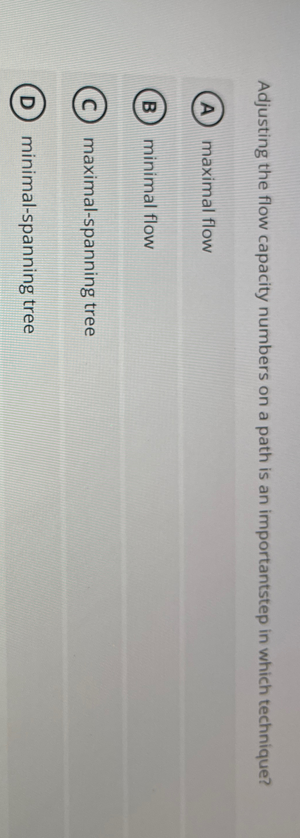  Adjusting the flow capacity numbers on a path is an importantstep