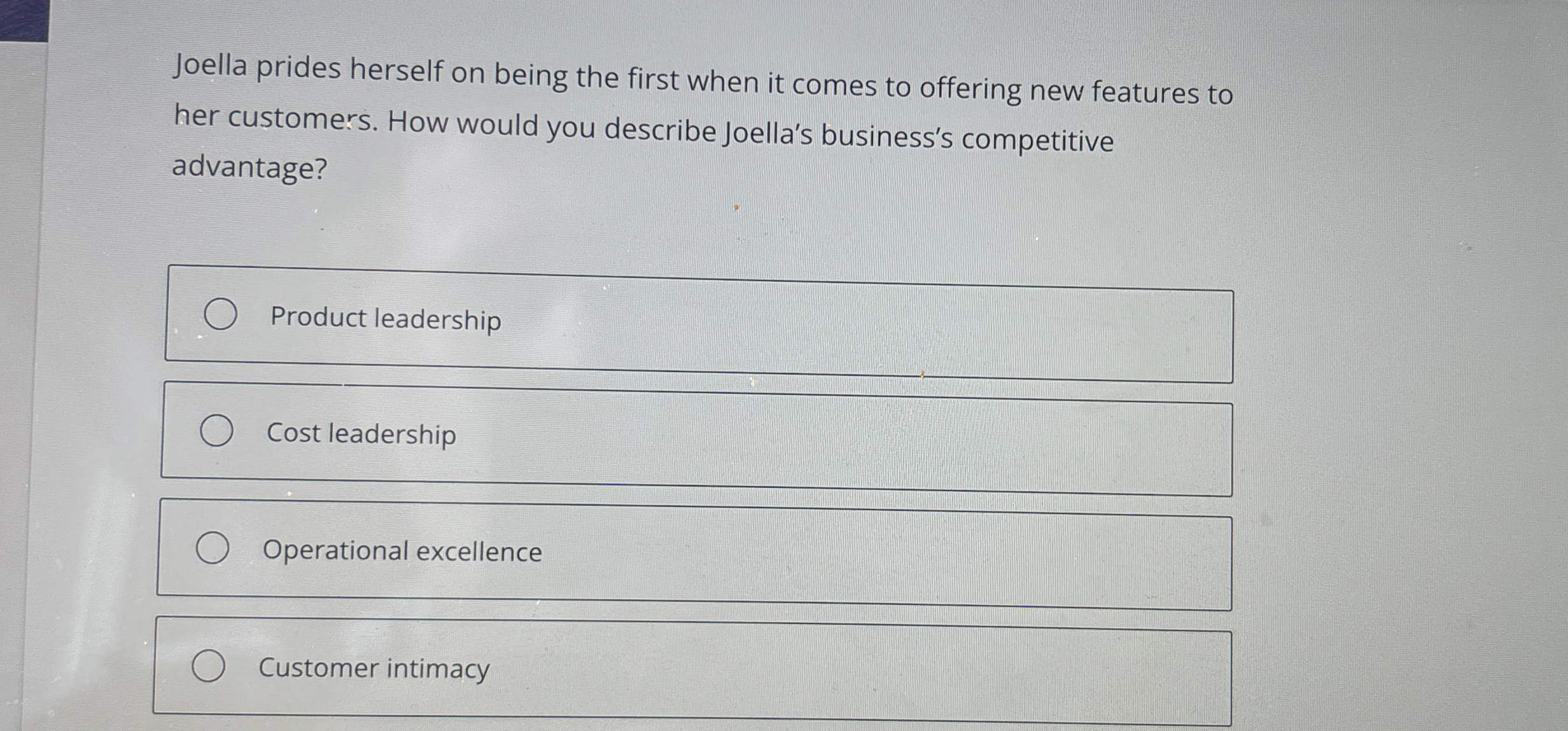  Joella prides herself on being the first when it comes to