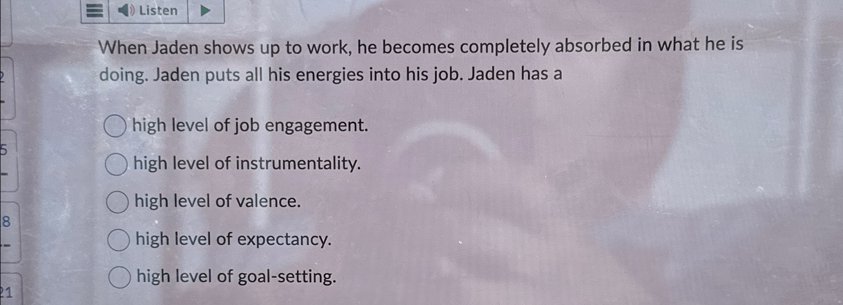  Listen When Jaden shows up to work, he becomes completely absorbed