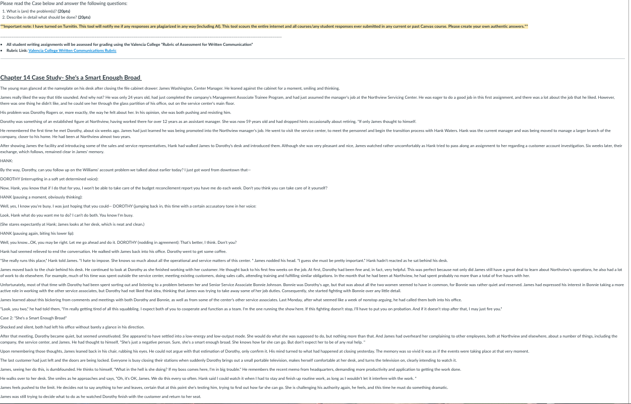  Please read the Case below and answer the following questions: What