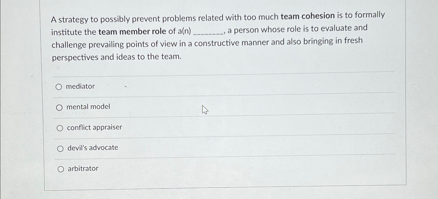  A strategy to possibly prevent problems related with too much team