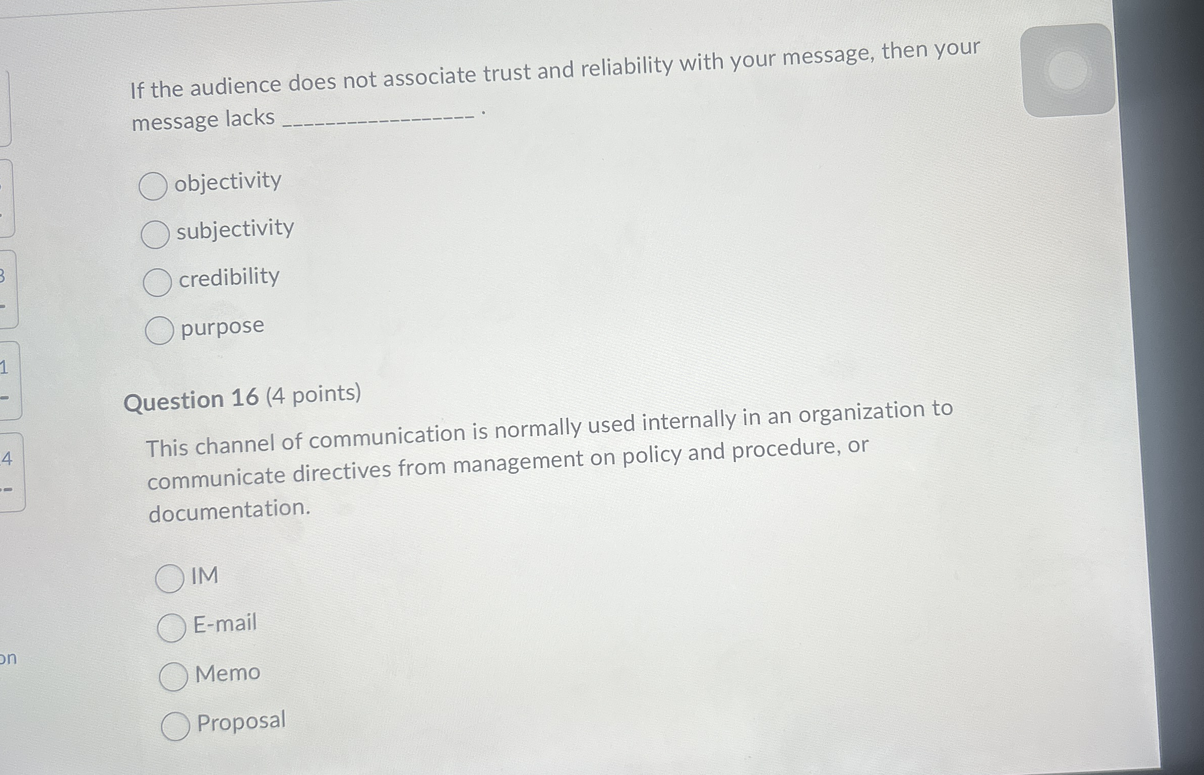  If the audience does not associate trust and reliability with your