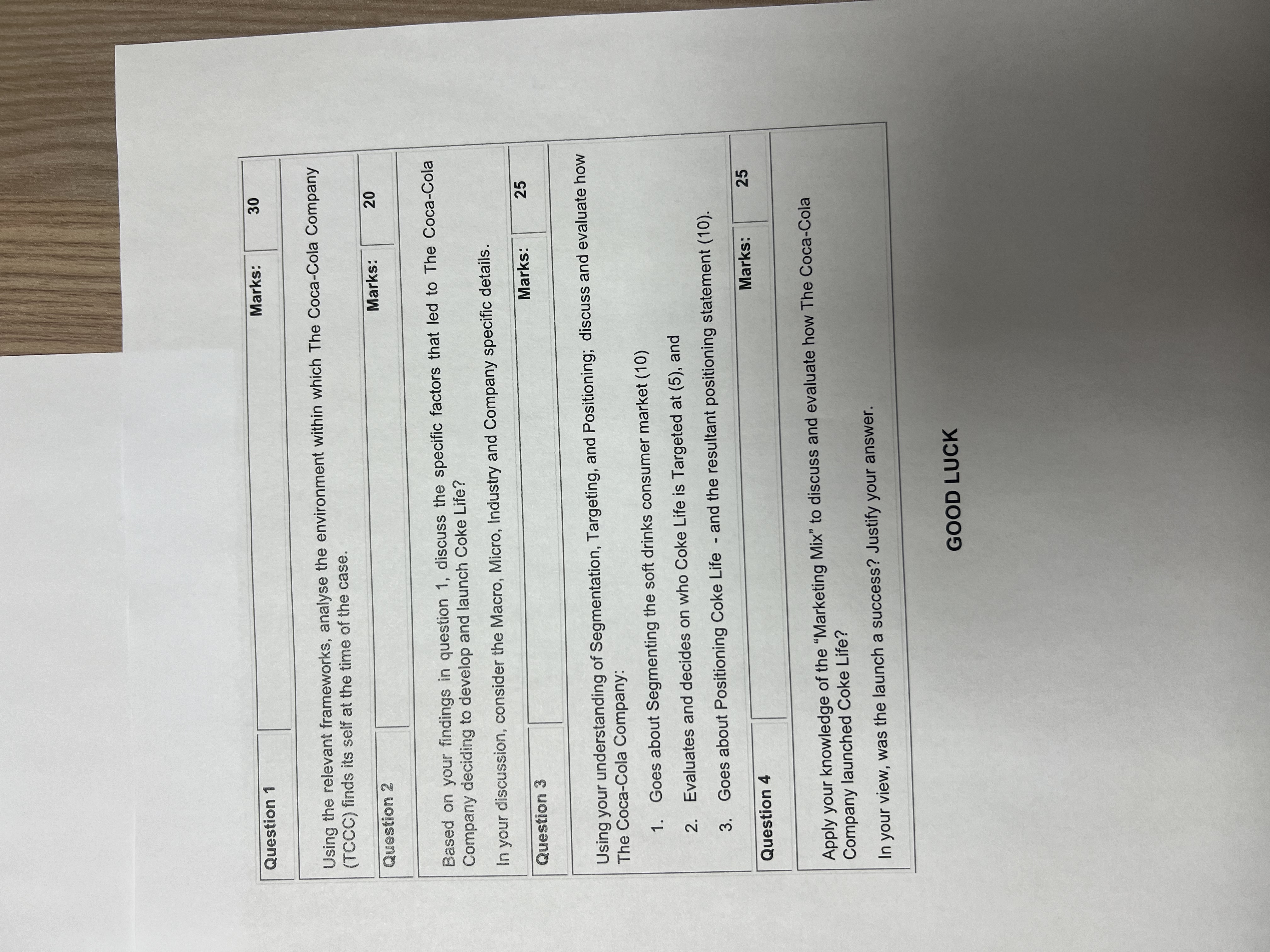  Using the relevant frameworks, analyse the environment within which The Coca-Cola