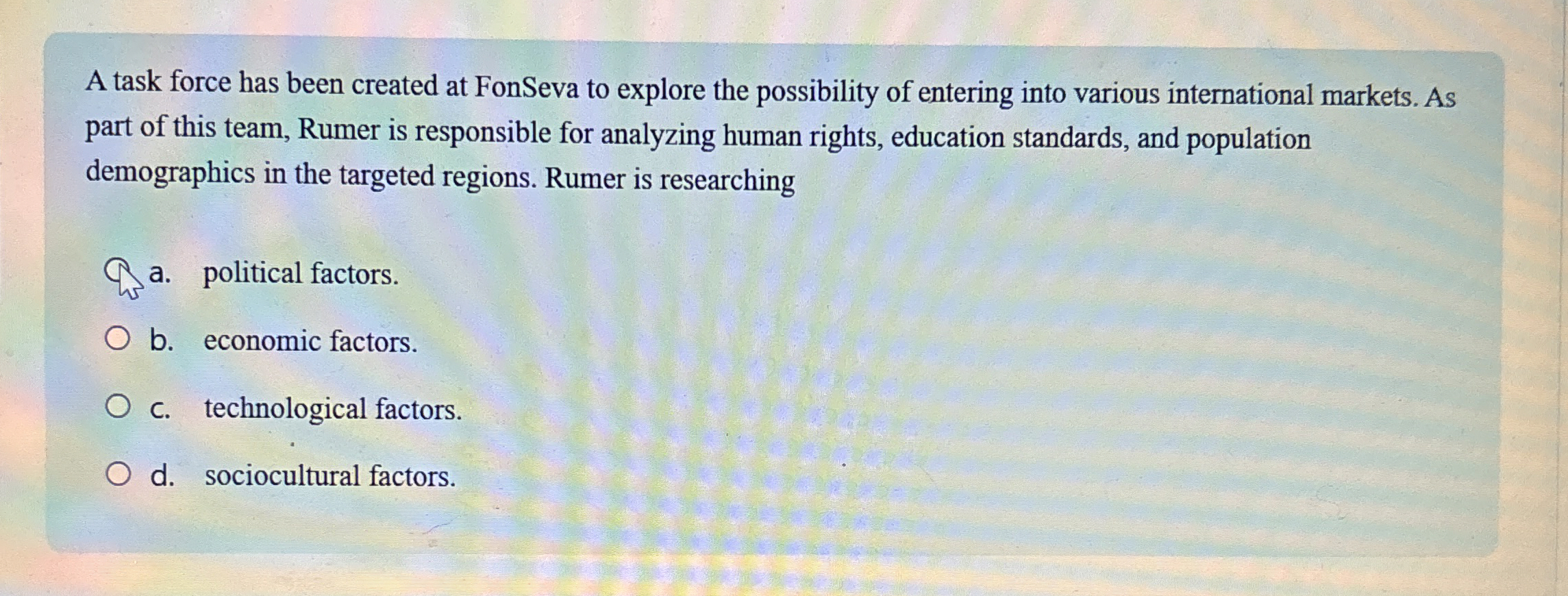  A task force has been created at FonSeva to explore the