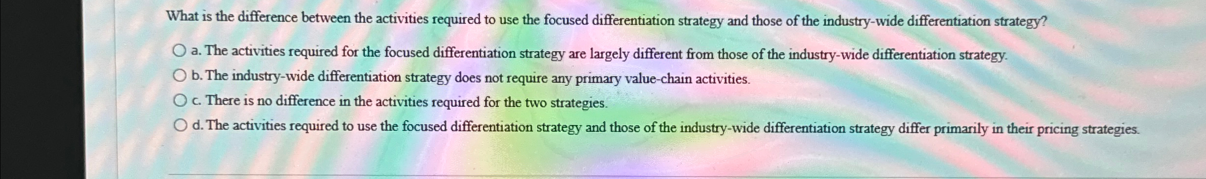  What is the difference between the activities required to use the