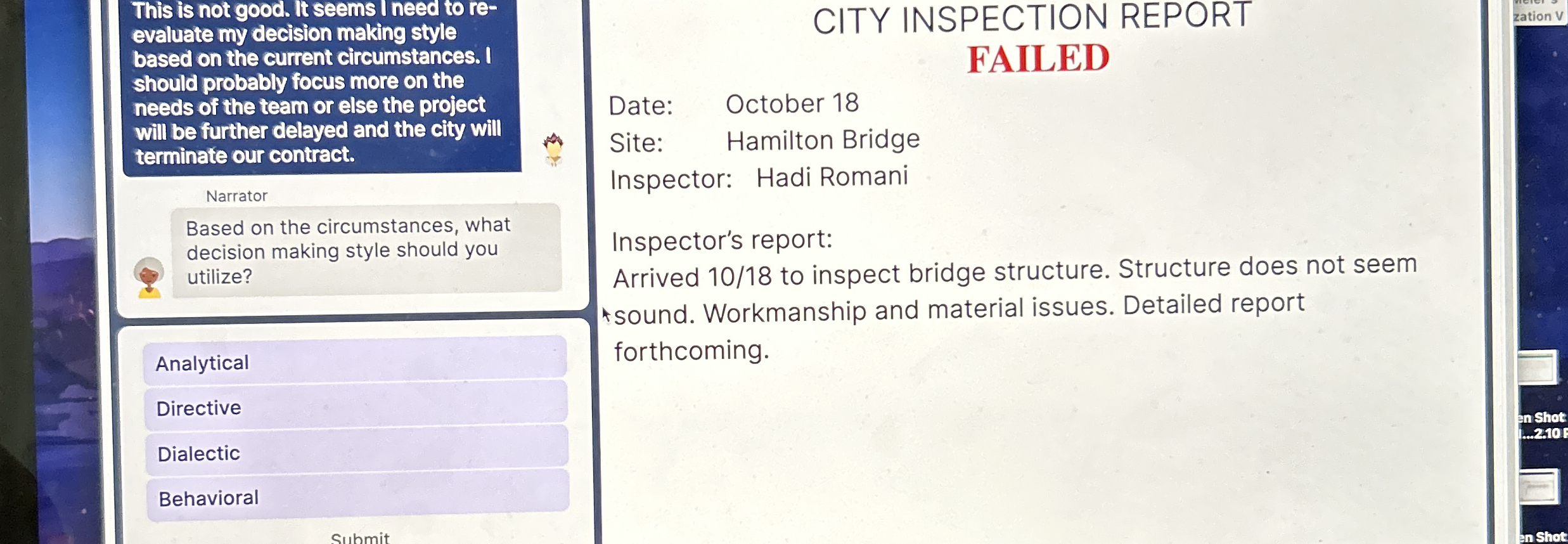  This is not good. It seems I need to re- evaluate