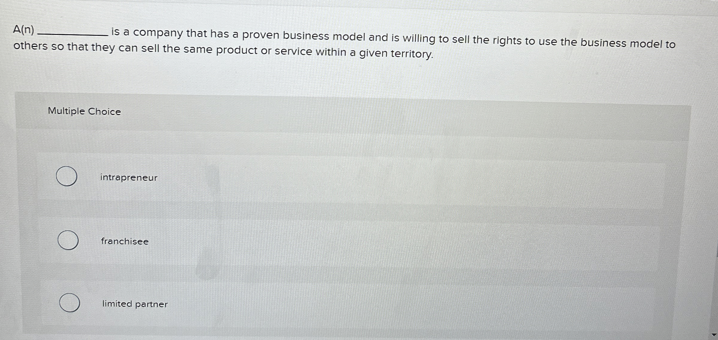  A(n)q, is a company that has a proven business model and