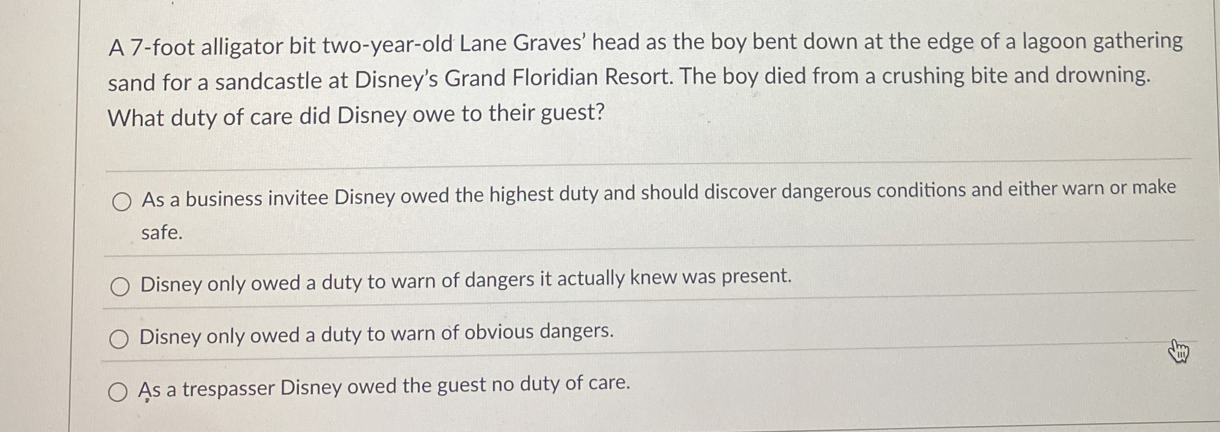  A 7-foot alligator bit two-year-old Lane Graves' head as the boy