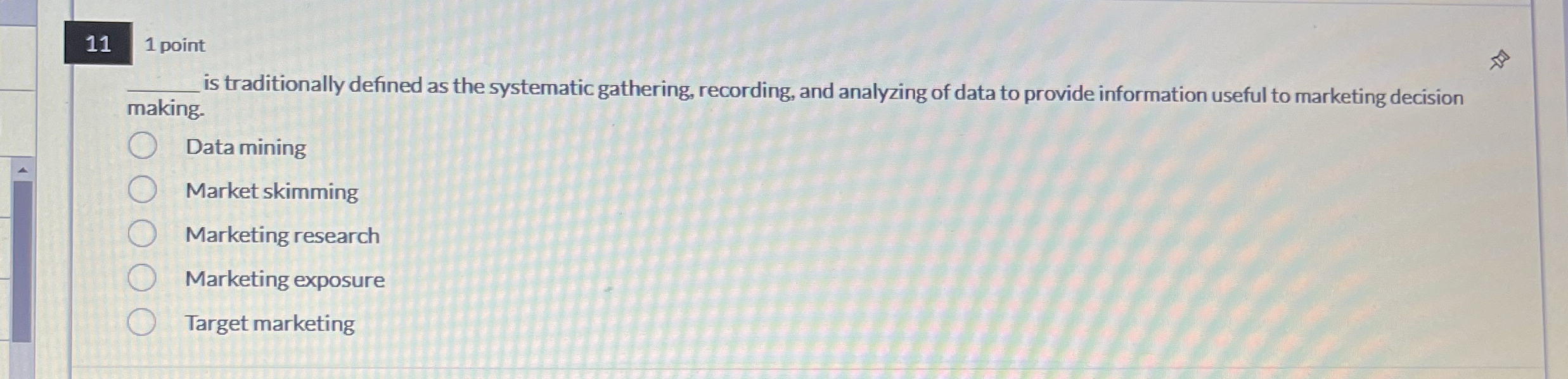  11 1 point is traditionally defined as the systematic gathering, recording,