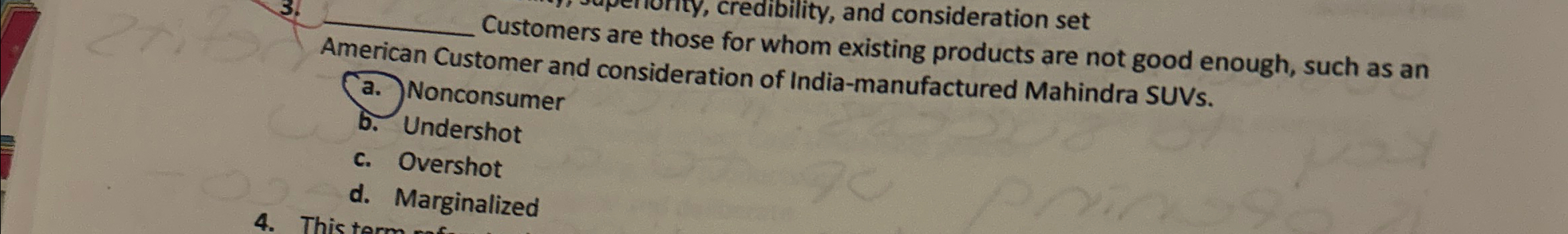  q, ty, credibility, and consideration set American Custom those for whom