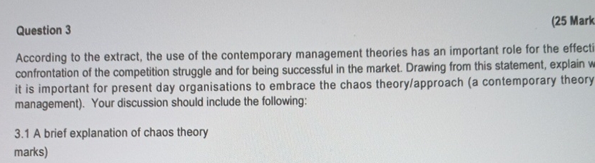  Question 3 (25 Mark According to the extract, the use of