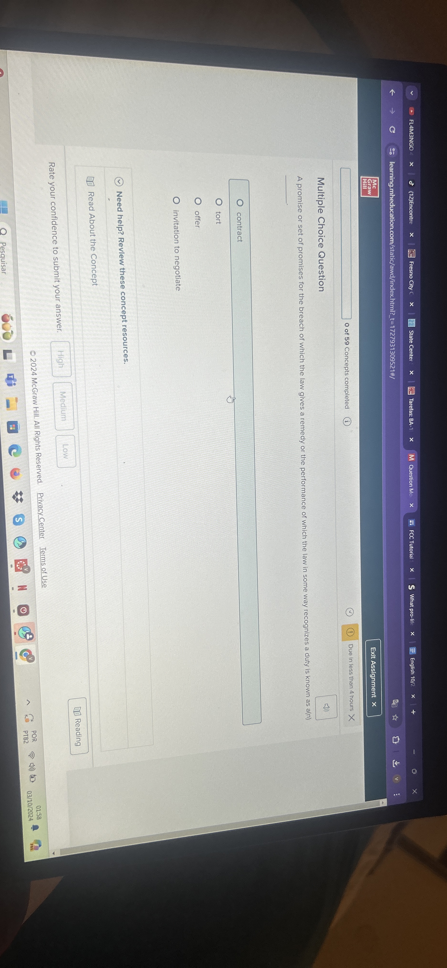  a promise or setMultiple Choice Question A promise or set of