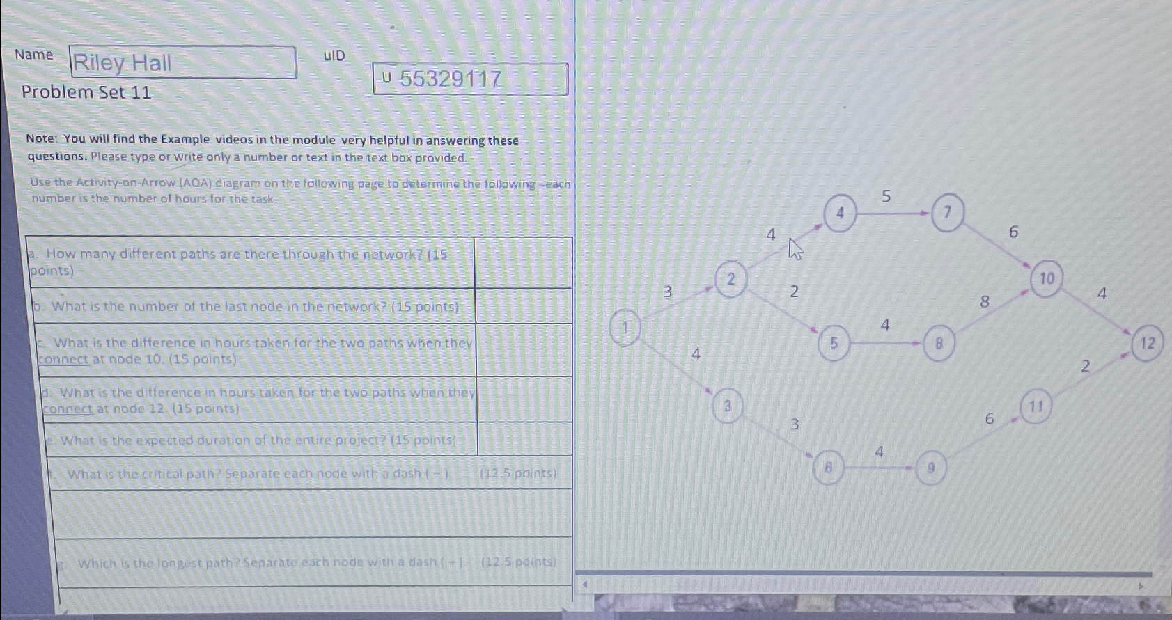 Note: You will find the Example videos in the module very