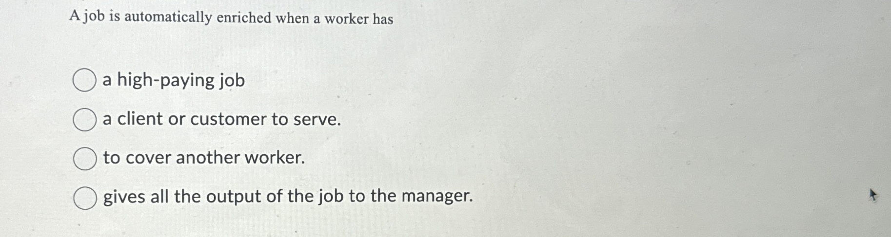  A job is automatically enriched when a worker has a high-paying