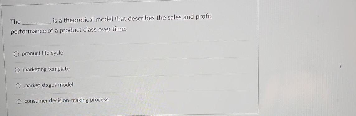  The q, is a theoretical model that describes the sales and