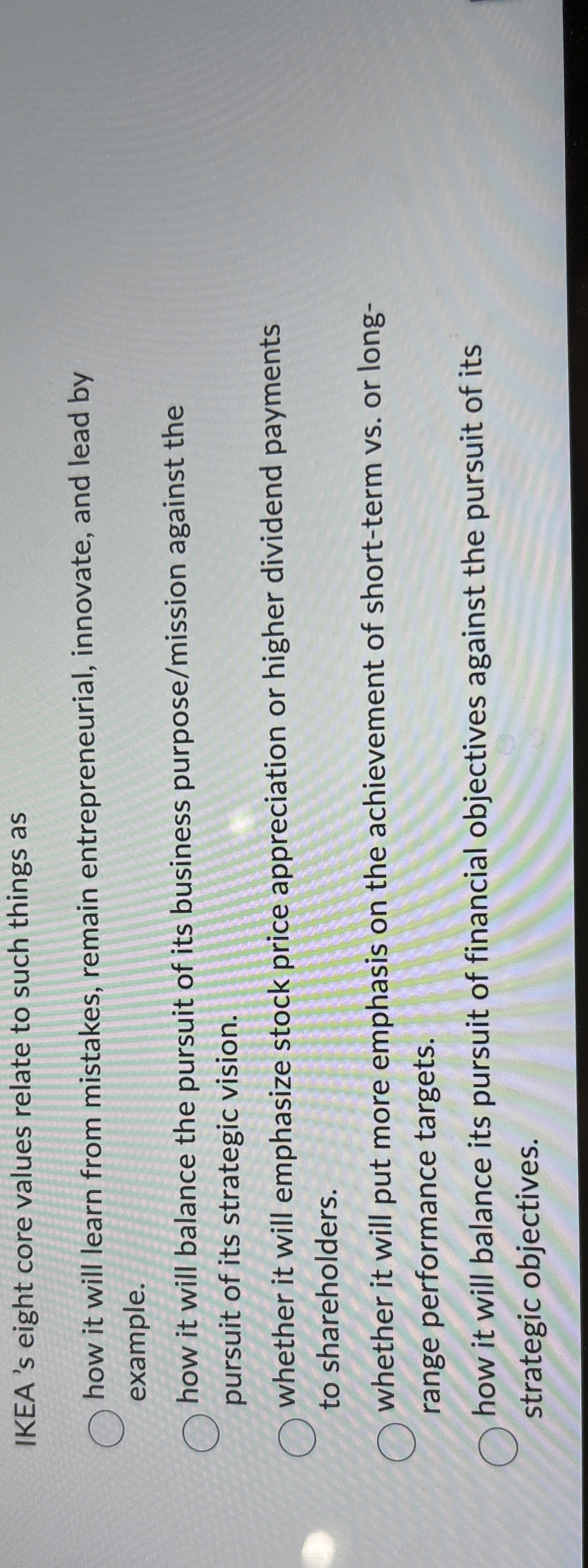  IKEA 's eight core values relate to such things as how