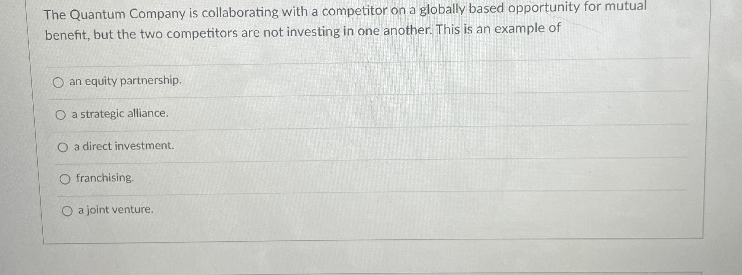  The Quantum Company is collaborating with a competitor on a globally