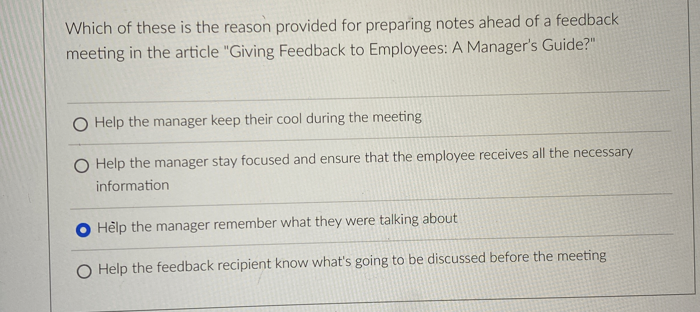  Which of these is the reason provided for preparing notes ahead