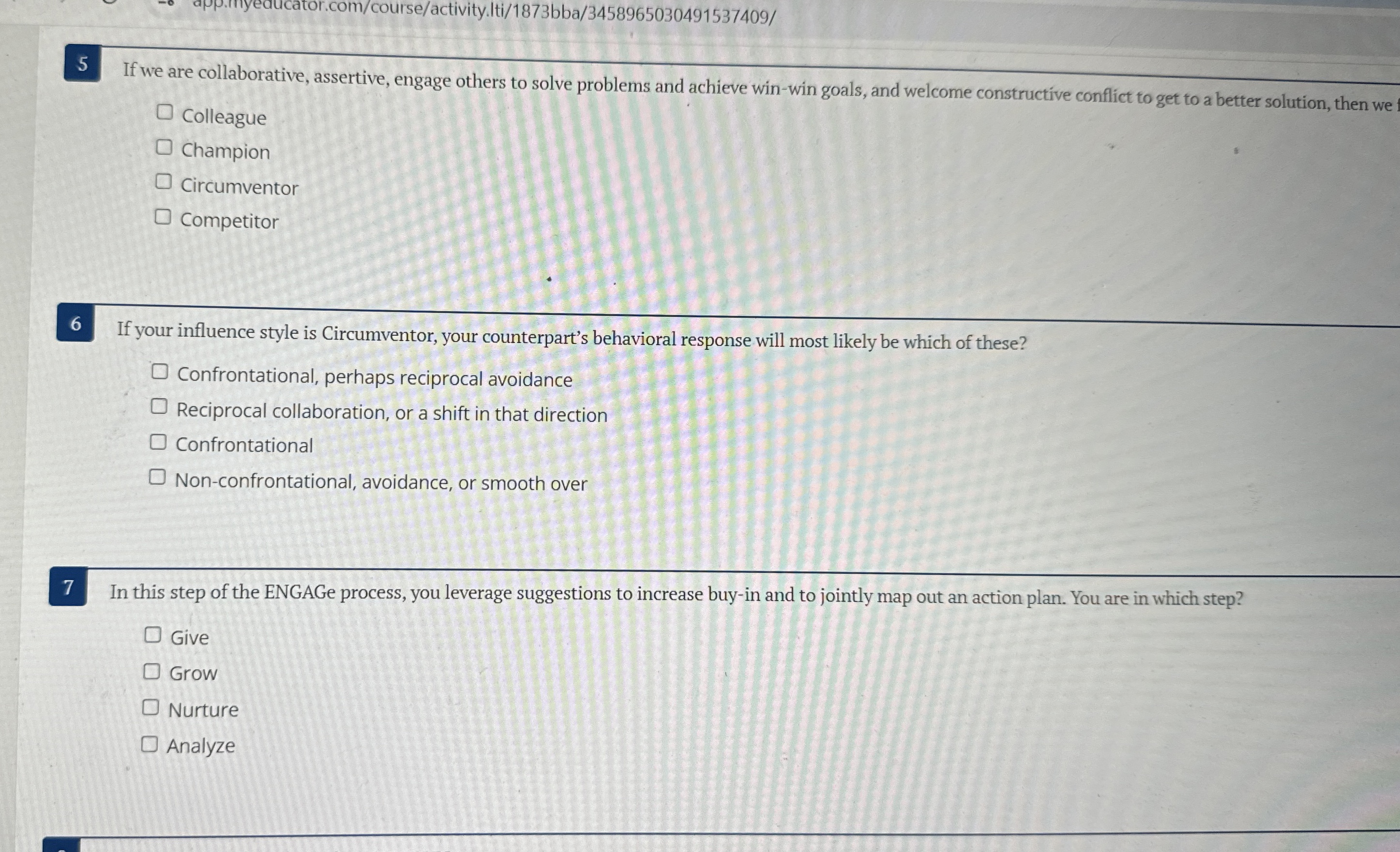  5 If we are collaborative, assertive, engage others to solve problems